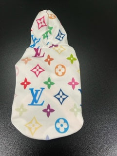 Chewy Louie Multi Colored Monogram Hoodie