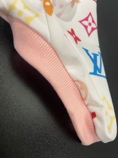 Chewy Louie Multi Colored Monogram Hoodie
