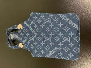 Chewy Louie Pupreme Denim Overall Dress